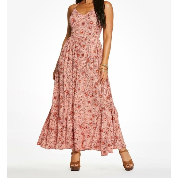 Jessica Simpson Dresses & Skirts - Jessica Simpson XS NWT Maxi Dres Celestial Dreams Coral Clia
